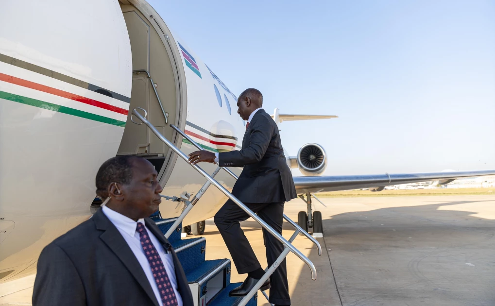 Ruto flying to Burundi og image